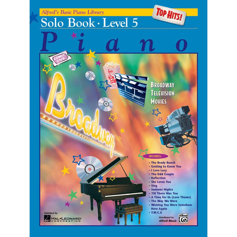 McK Alfred's Basic Piano Library: Top Hits! Solo Book 5