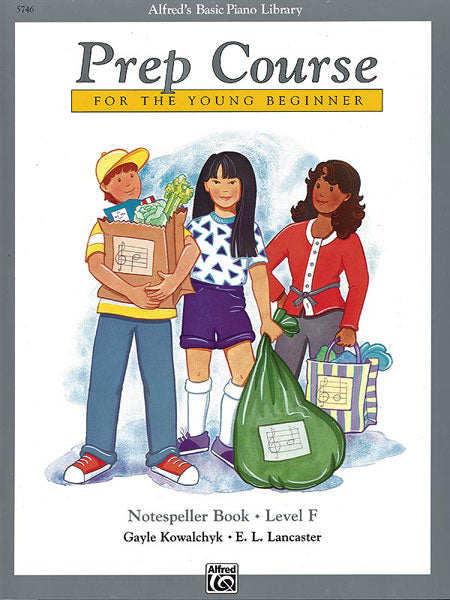 McK Alfred's Basic Piano Prep Course: Notespeller Book F