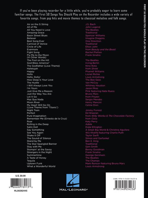 First 50 Songs You Should Play on Recorder