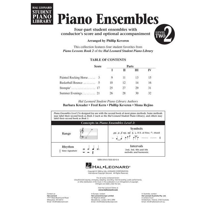 Piano Ensembles Level 2