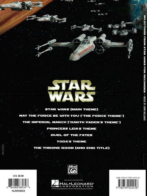 Selections from Star Wars for Recorder