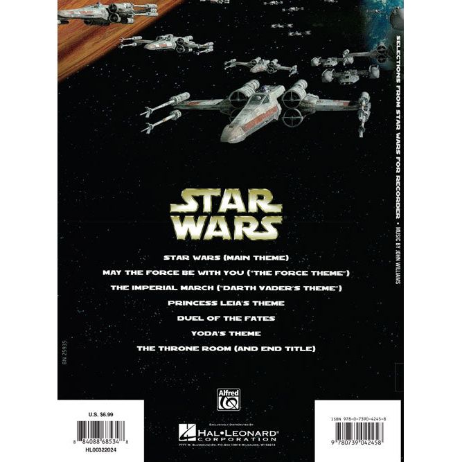 Selections from Star Wars for Recorder