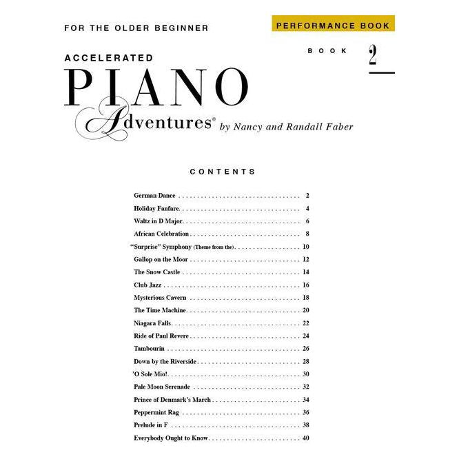 McK Accelerated Piano Adventures for the Older Beginner - Bk2 Performance