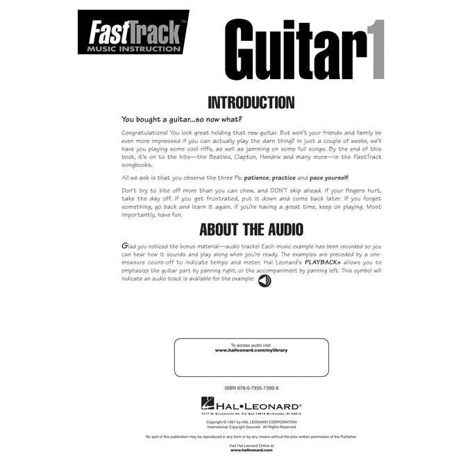 FastTrack Guitar Method - Book 1