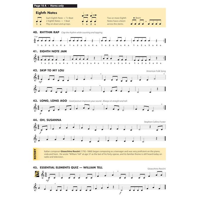 Essential Elements for Band - F Horn Book 1 with EEi