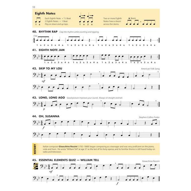 Essential Elements for Band - Trombone Book 1 with EEi