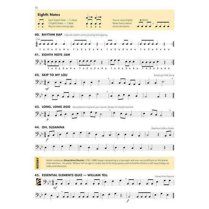 Essential Elements for Band - Trombone Book 1 with EEi