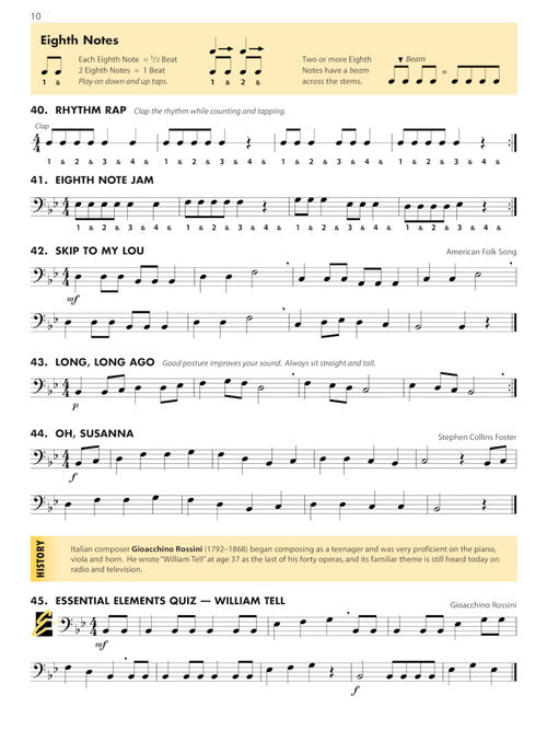 Essential Elements for Band - Trombone Book 1 with EEi