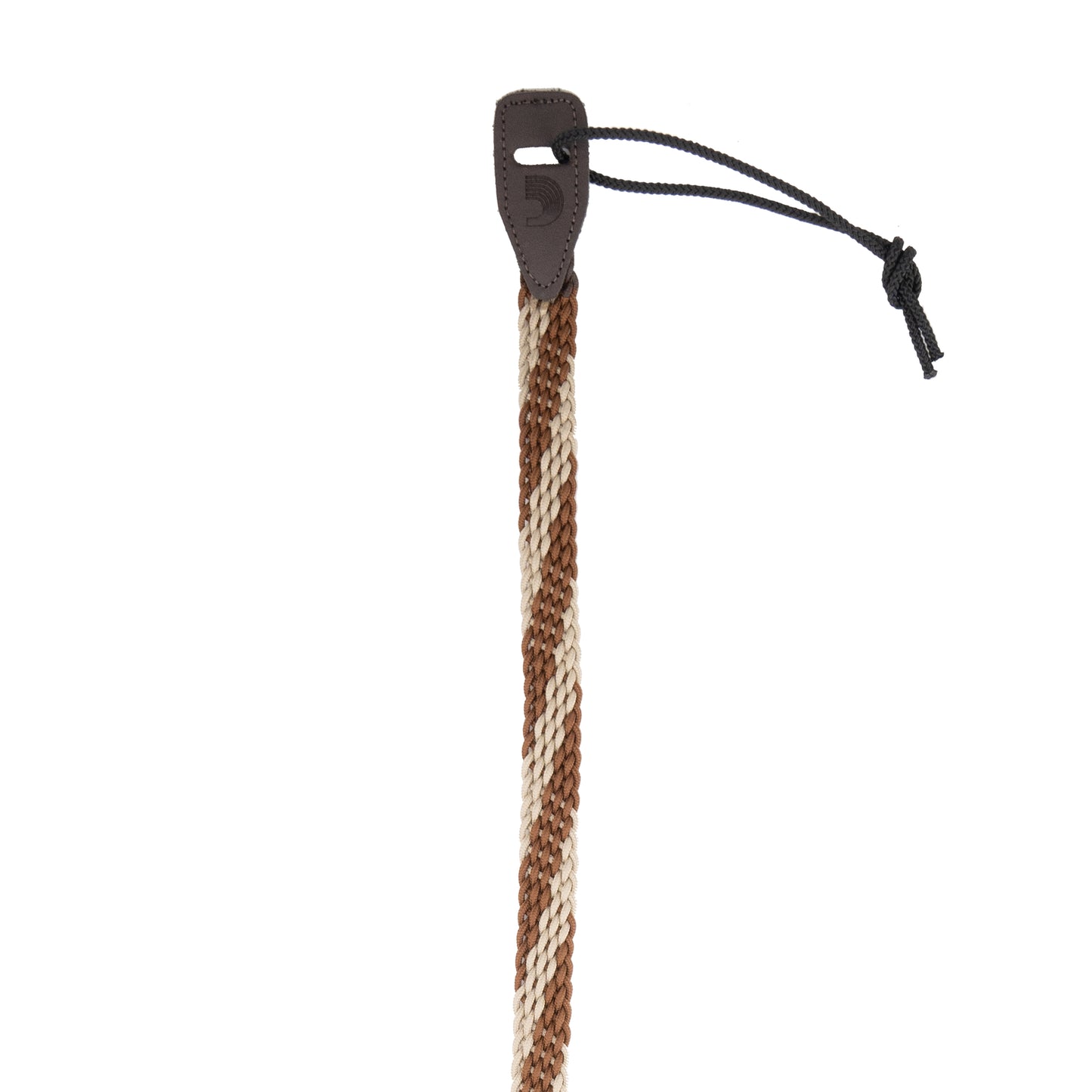 D'Addario 1" Braided Mandolin Strap - Brown/Cream