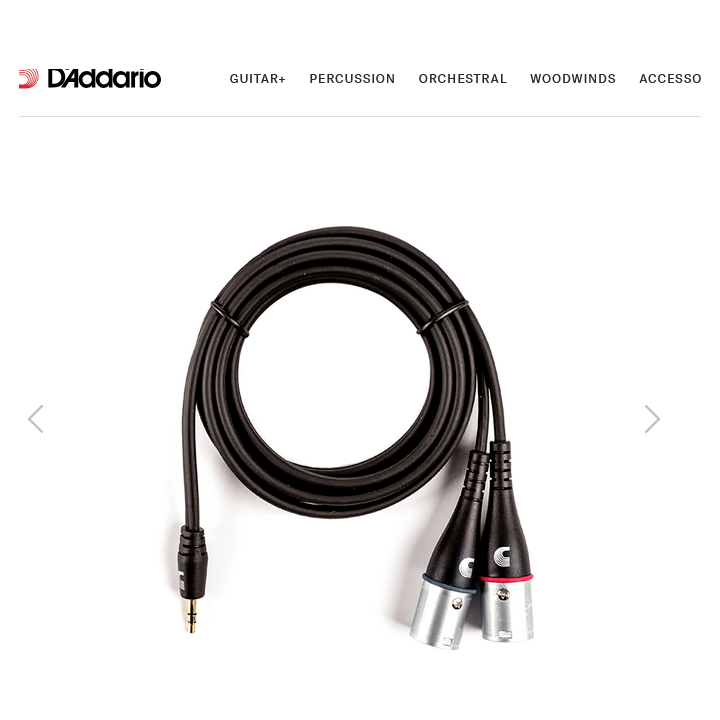 1/8'' to Dual XLR Male 6' Cable