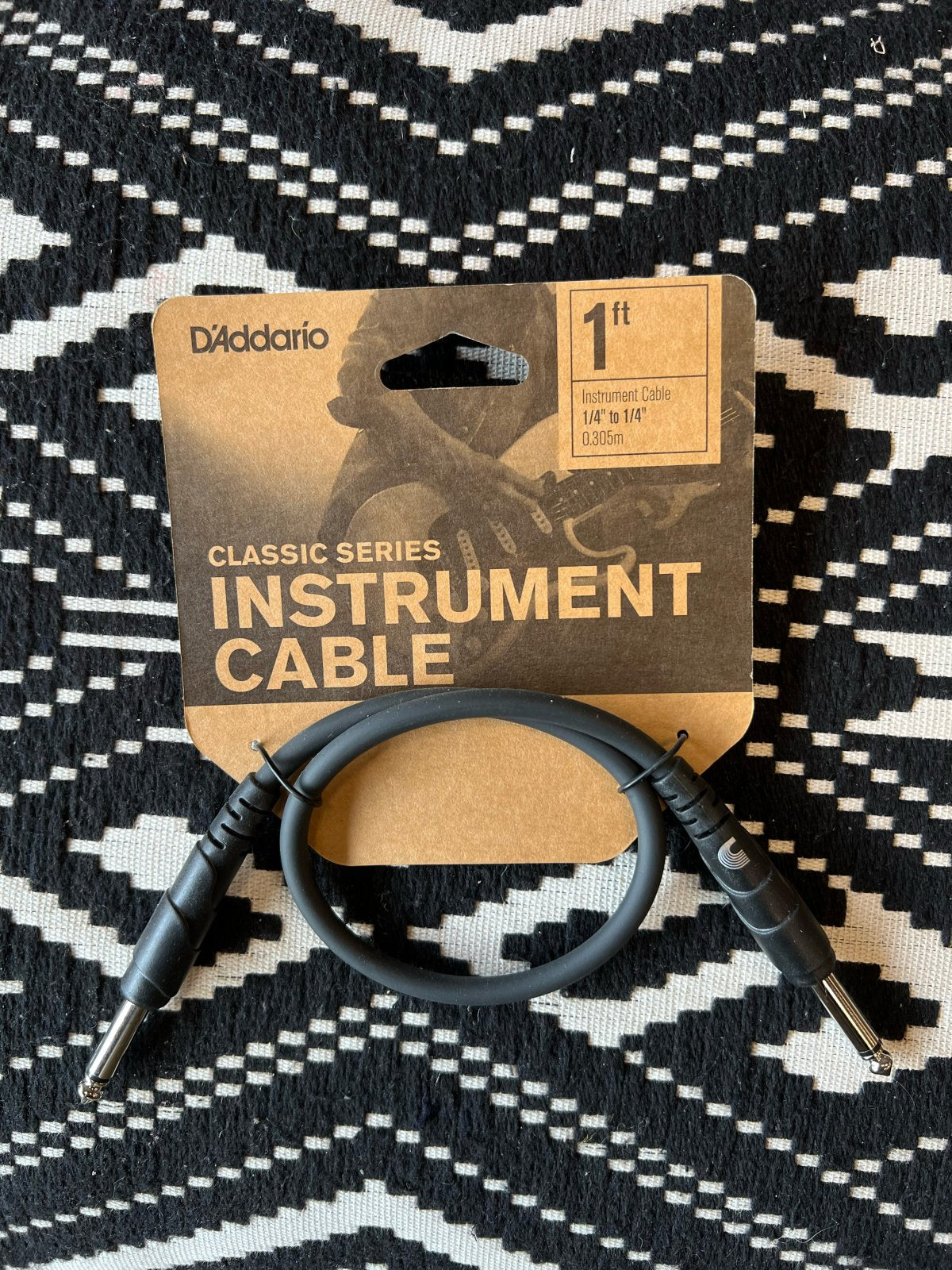 D'Addario Classic Series Patch Cables, .5'