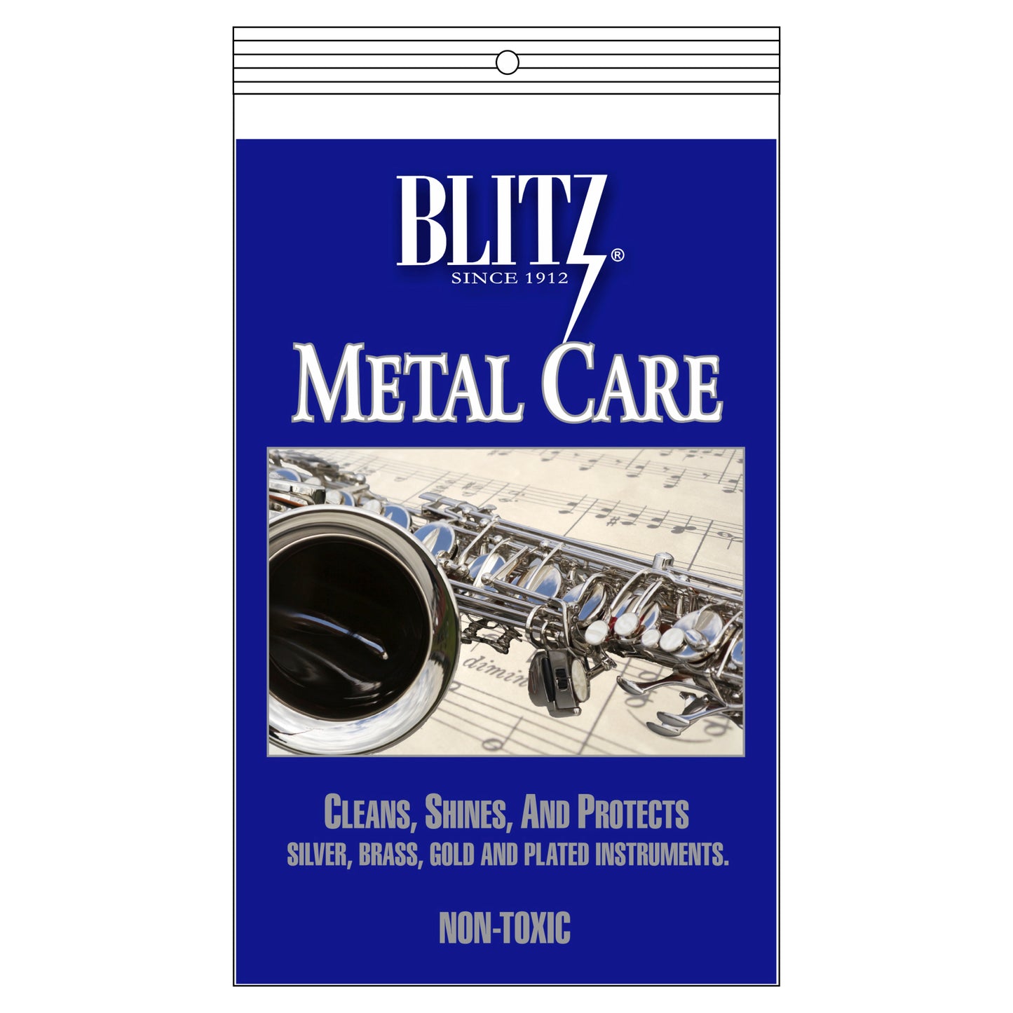 Blitz Gloss Care Non-Lacquered Metal Polishing Cloth For Silver Brass Gold And P...
