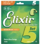 Elixir Nickel Plated Steel Nanoweb 5-String Electric Bass Strings Light/Long Sca...