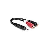 Hosa Stereo 3.5mm (1/8) Male To 2 RCA Females 6
