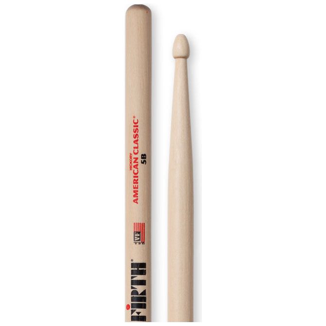 Vic Firth American Classic Hickory Wood Tip Drumsticks 5B