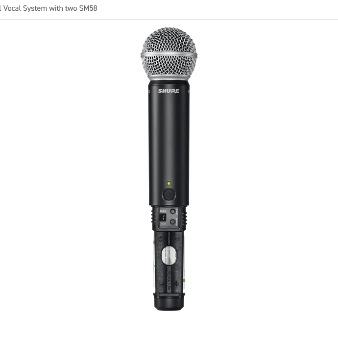 BLX288/SM58 Dual SM58 Vocal System - H10