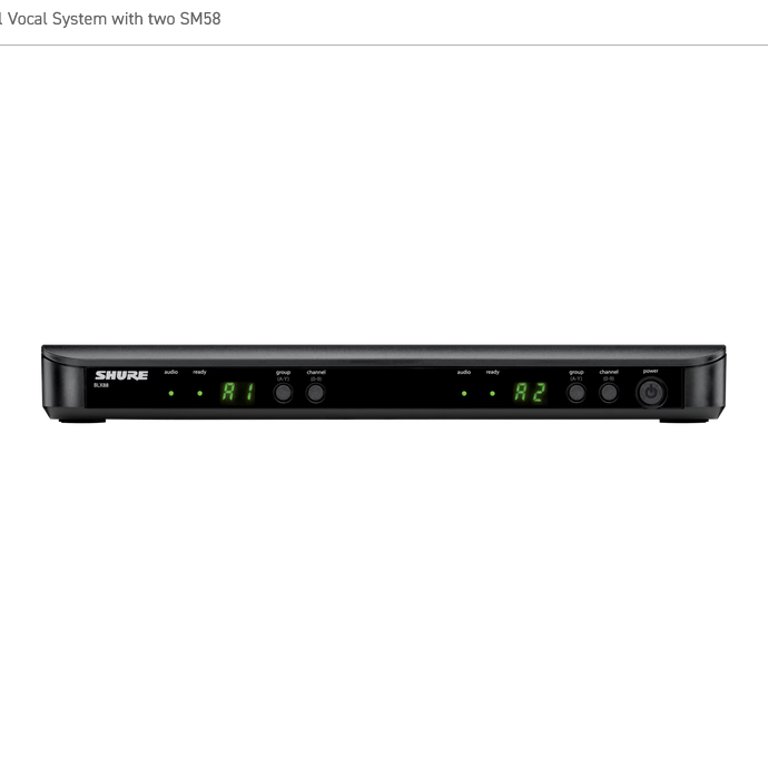 BLX288/SM58 Dual SM58 Vocal System - H10