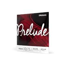 D'Addario Prelude Violin String Set, 4/4 Scale, Medium Tension