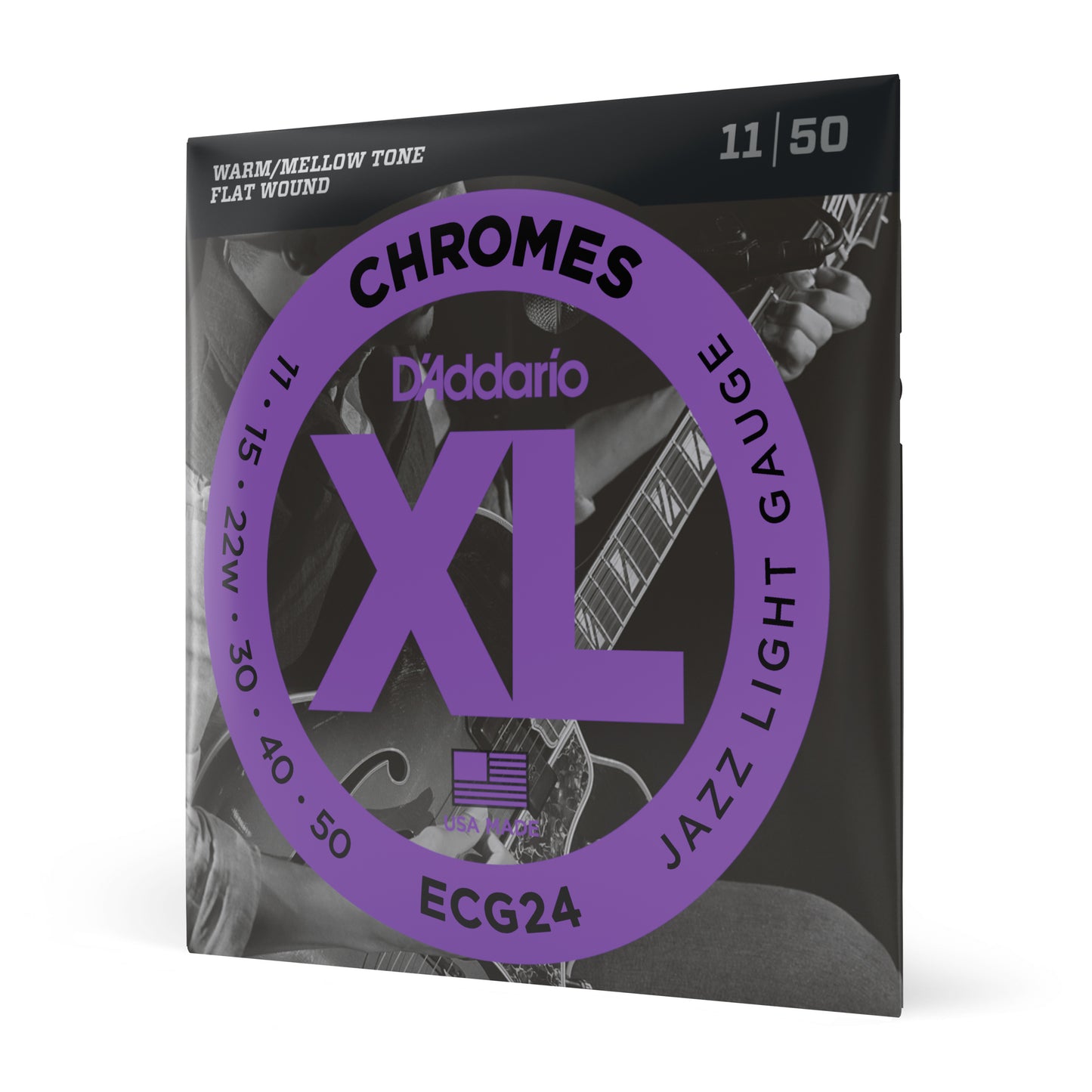 D'Addario ECG24 Chromes Jazz Light, 11-50