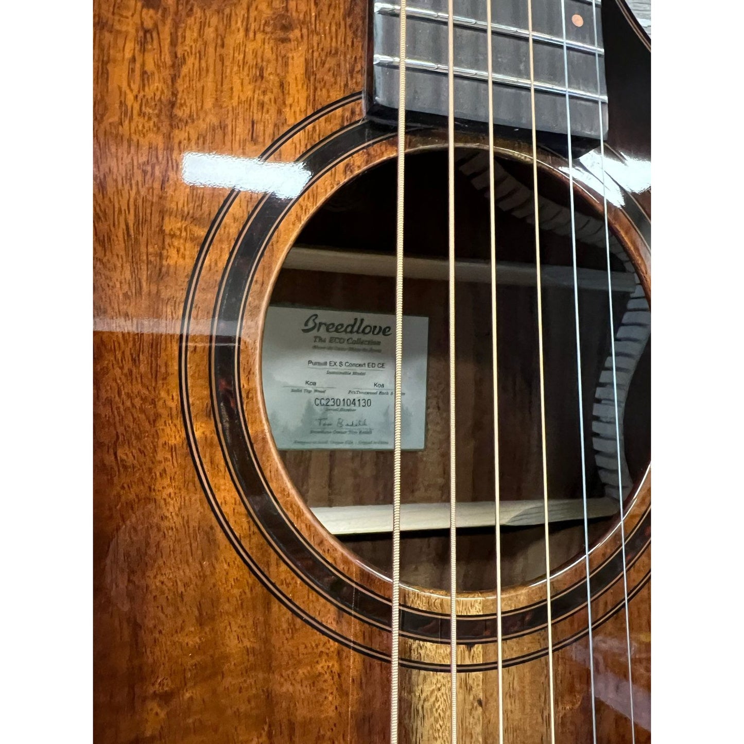 Breedlove Pursuit Exotic S Concert Edgeburst CE, Koa