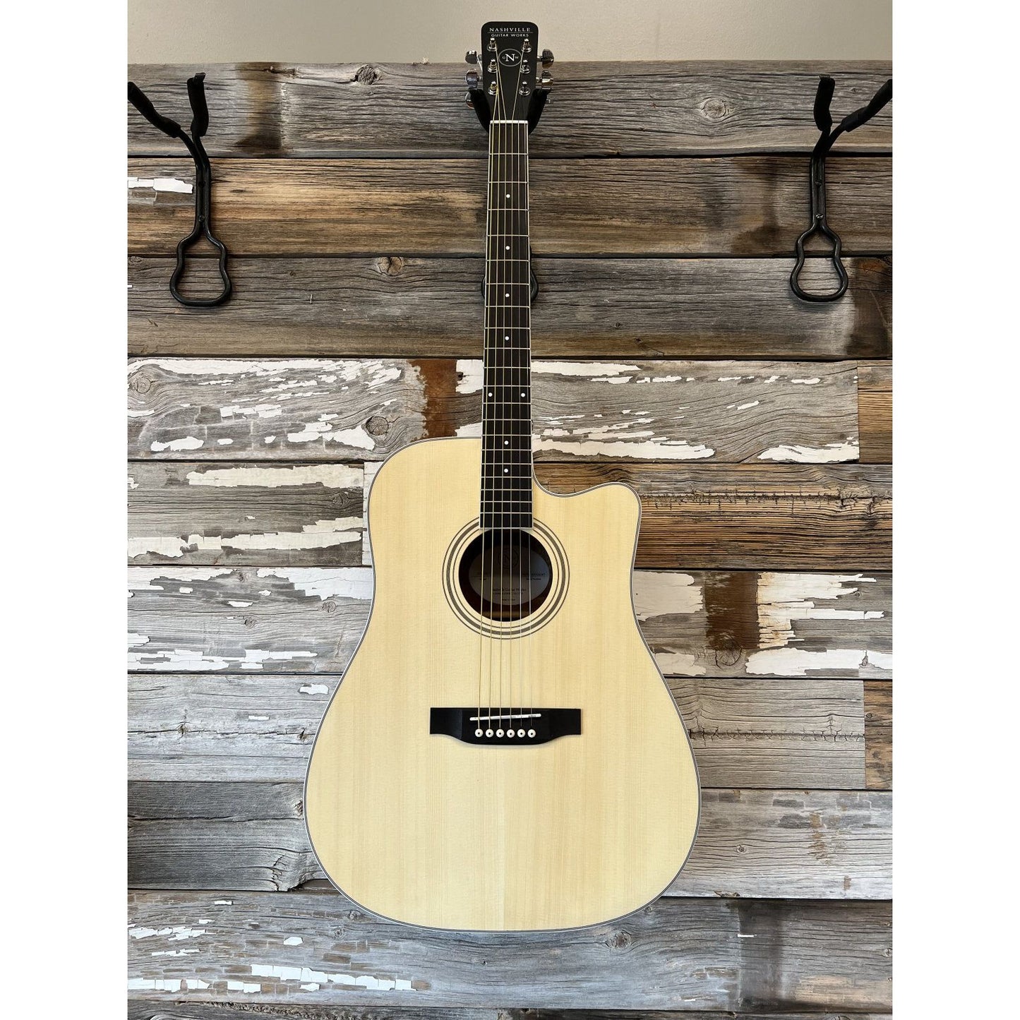 NGW Dread Cutaway Guitar, Natural