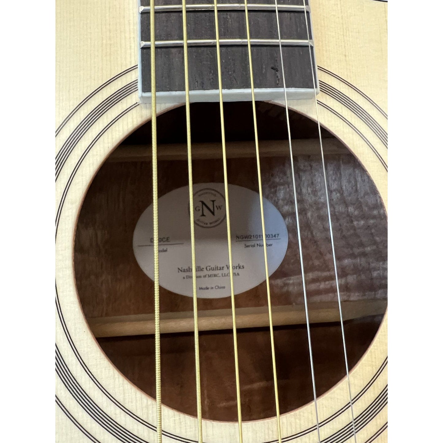 NGW Dread Cutaway Guitar, Natural