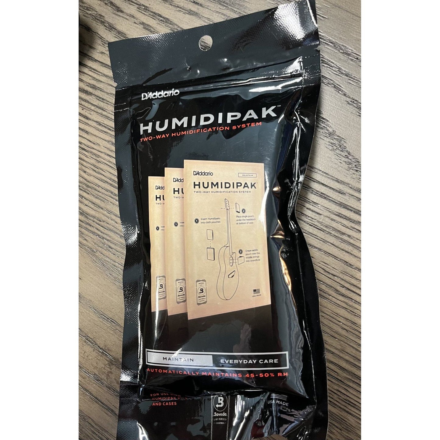 D'Addario Humidipak System Replacement Packets, 3-pack