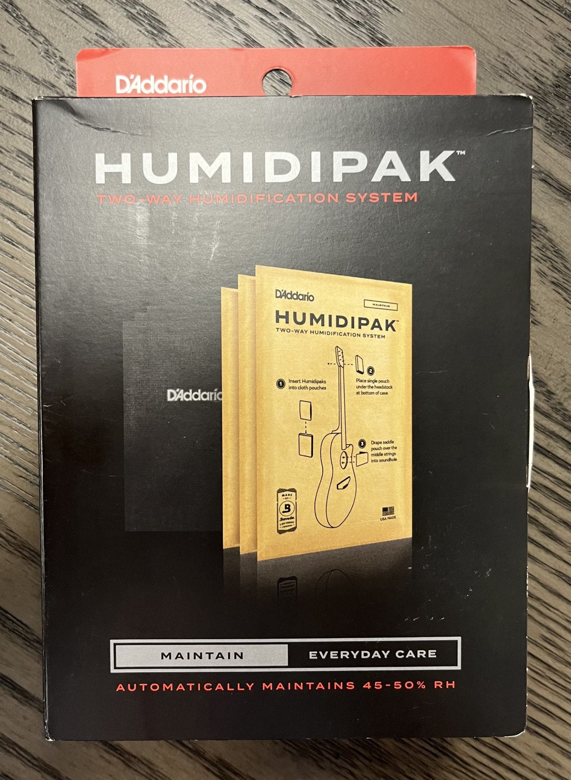 D'Addario Humidipak Automatic Humidity Control System (for guitar)
