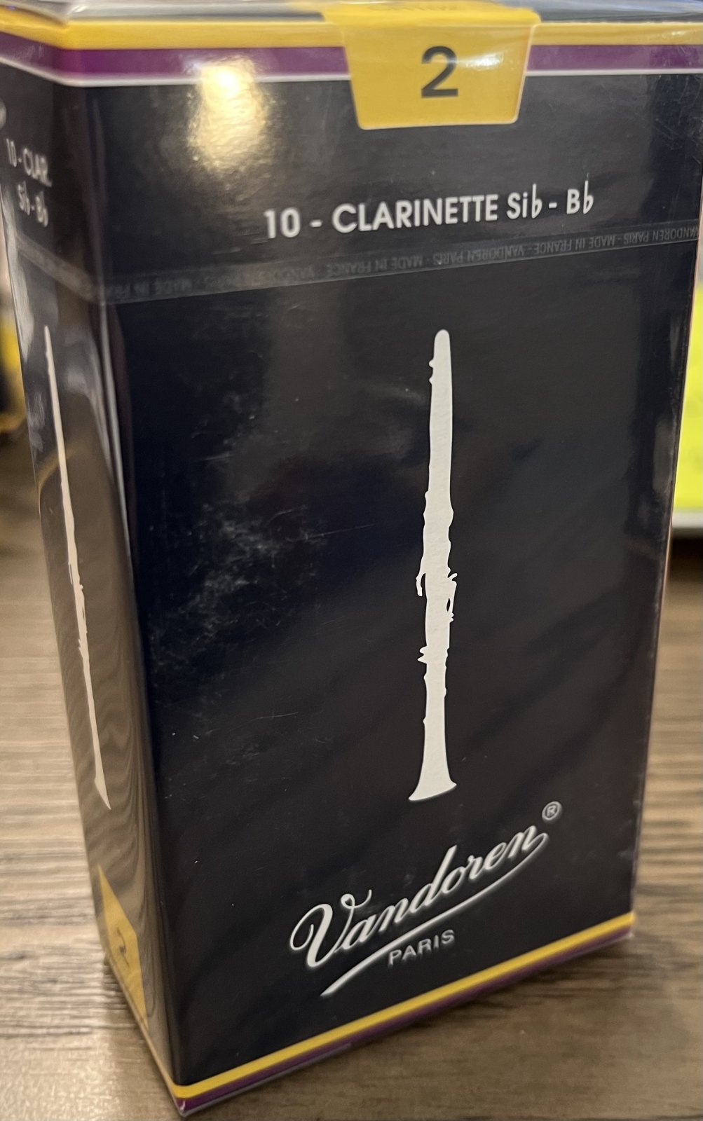 Vandoren Bb Clarinet Reed, #2; single
