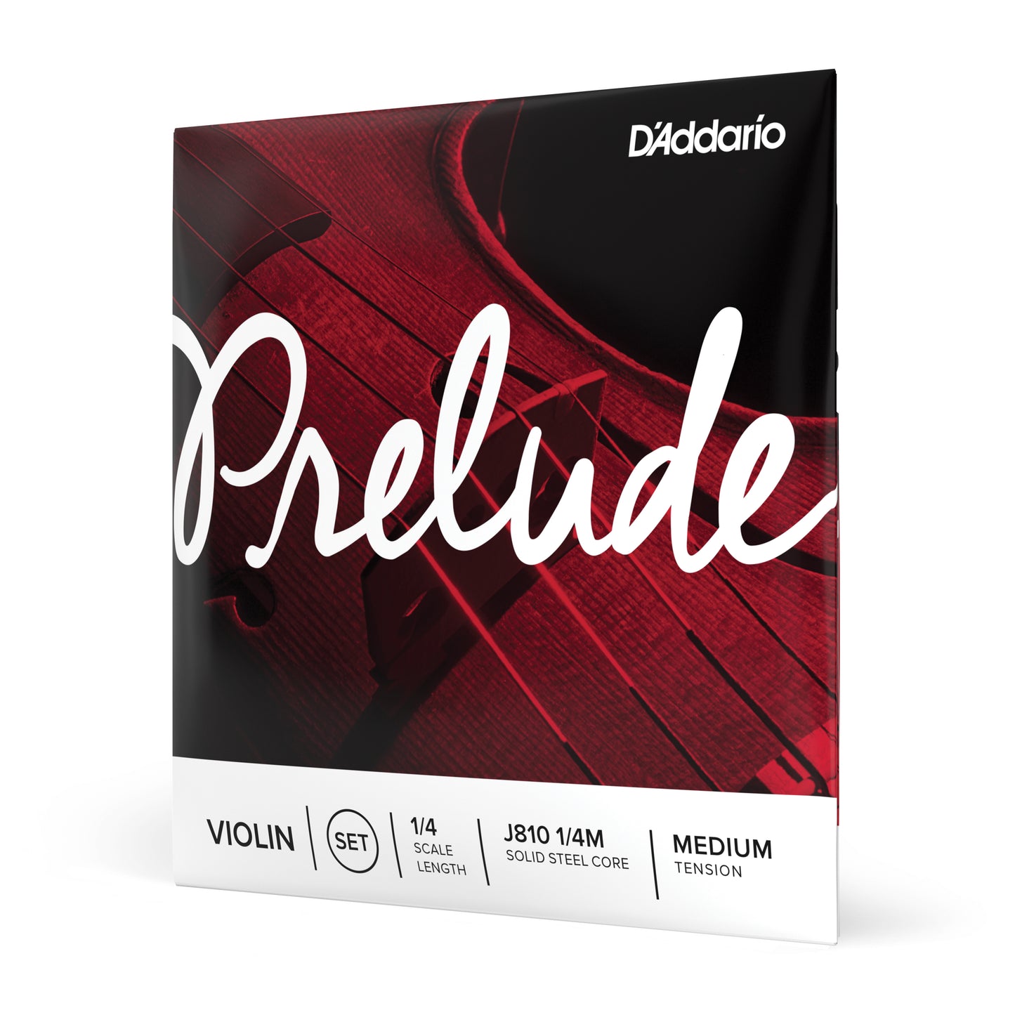 D'Addario Prelude Violin String Set, 1/4 Scale, Medium Tension