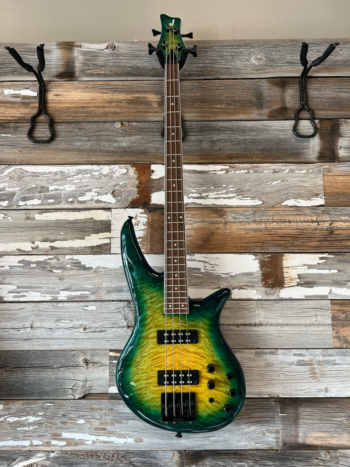 Jackson X Series Spectra Bass SBXQ IV, Amber Blue Burst (like new)