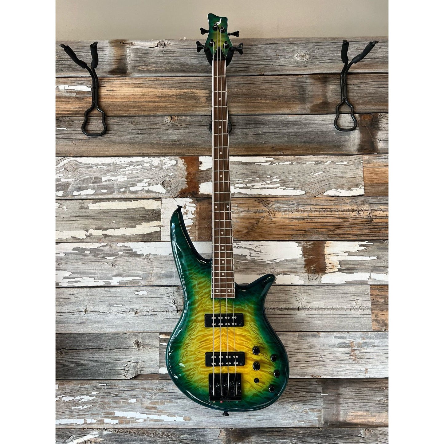 Jackson X Series Spectra Bass SBXQ IV, Amber Blue Burst (like new)