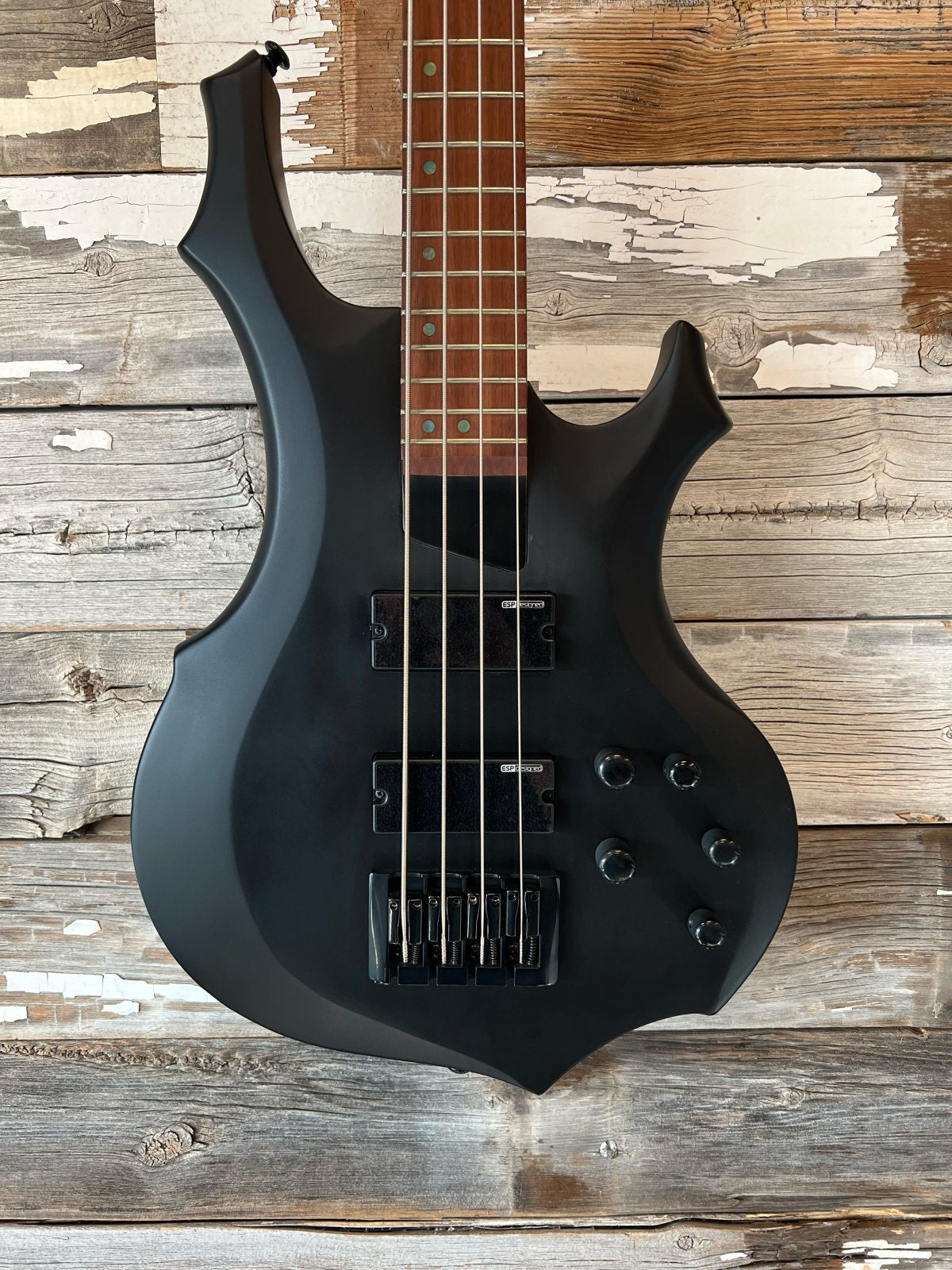 Like New - ESP LTD F-204 Electric Bass- black satin (b-stock)