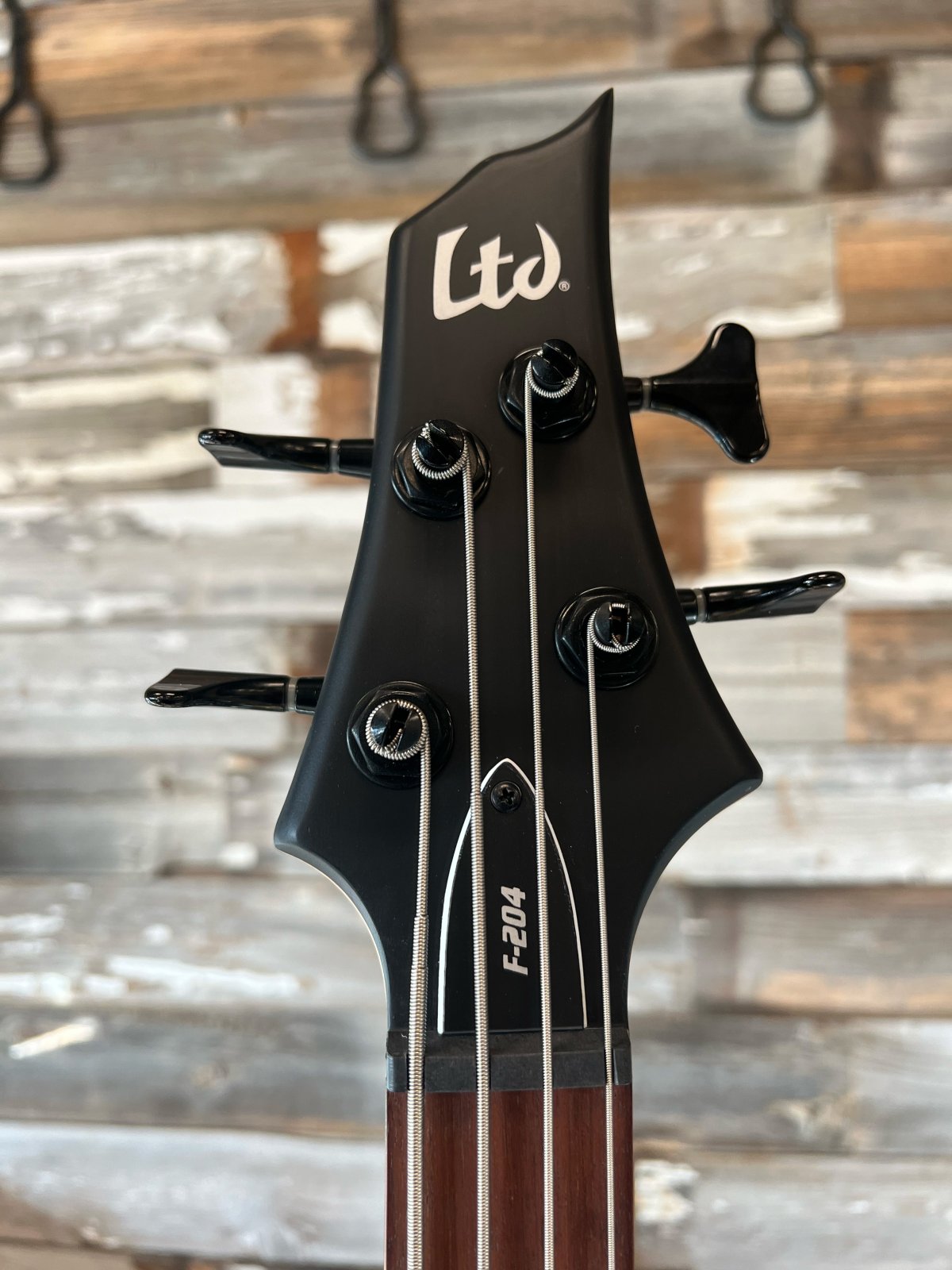 Like New - ESP LTD F-204 Electric Bass- black satin (b-stock)