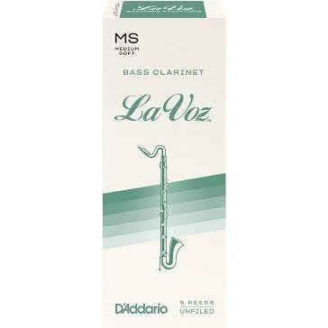La Voz Bass Clarinet Reeds Medium Soft, Singles