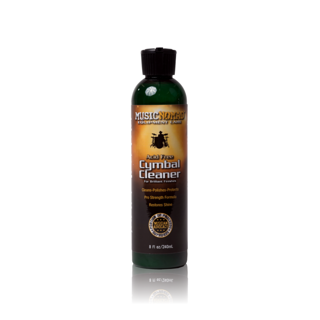 Music Nomad Cymbal Cleaner - Acid Free Cleaner, Polisher, Protectant For Brilliant Finishes