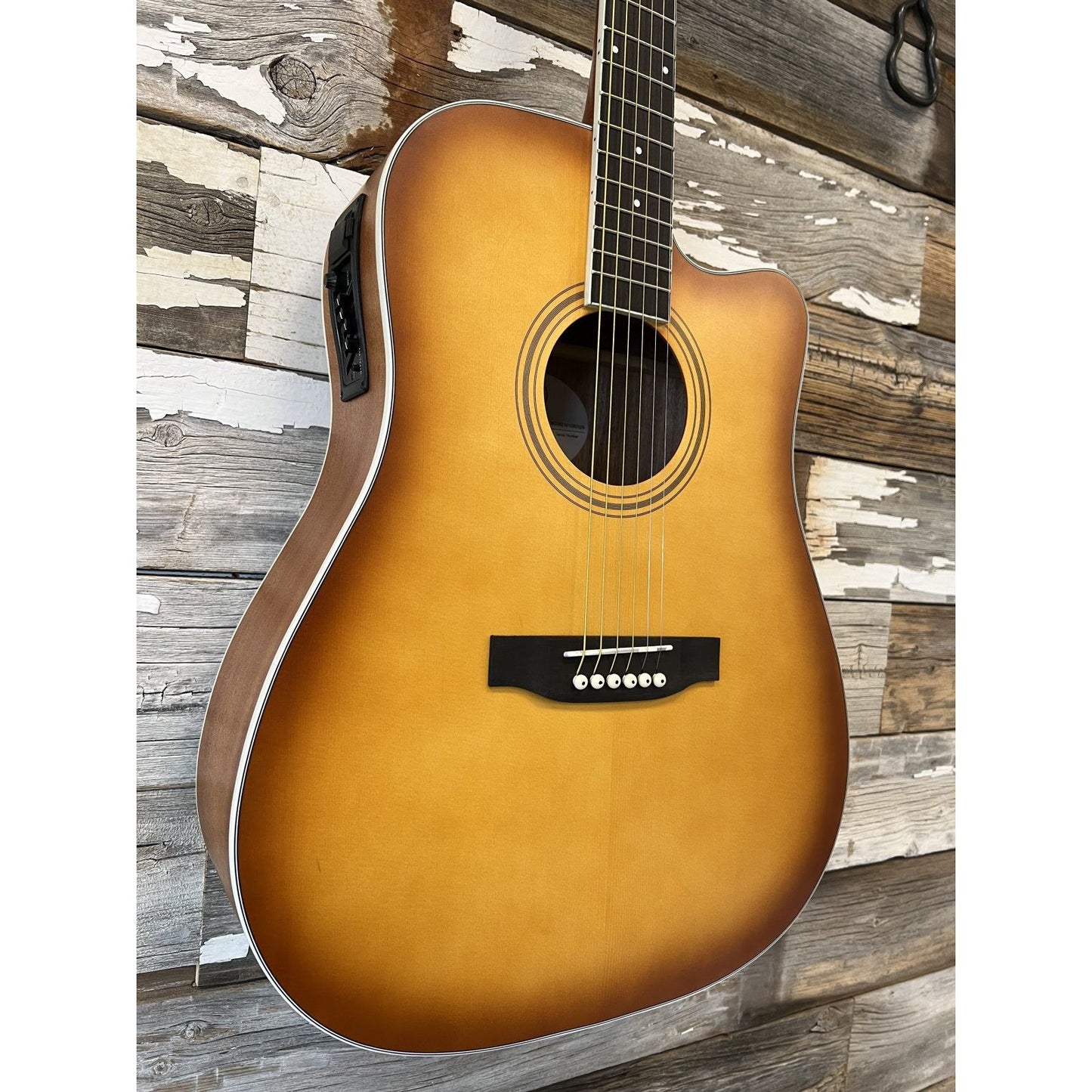 NGW Dread Cutaway Guitar, Edgeburst