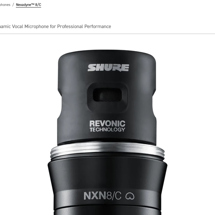 Shure Nexadyne Cardioid Dynamic Mic