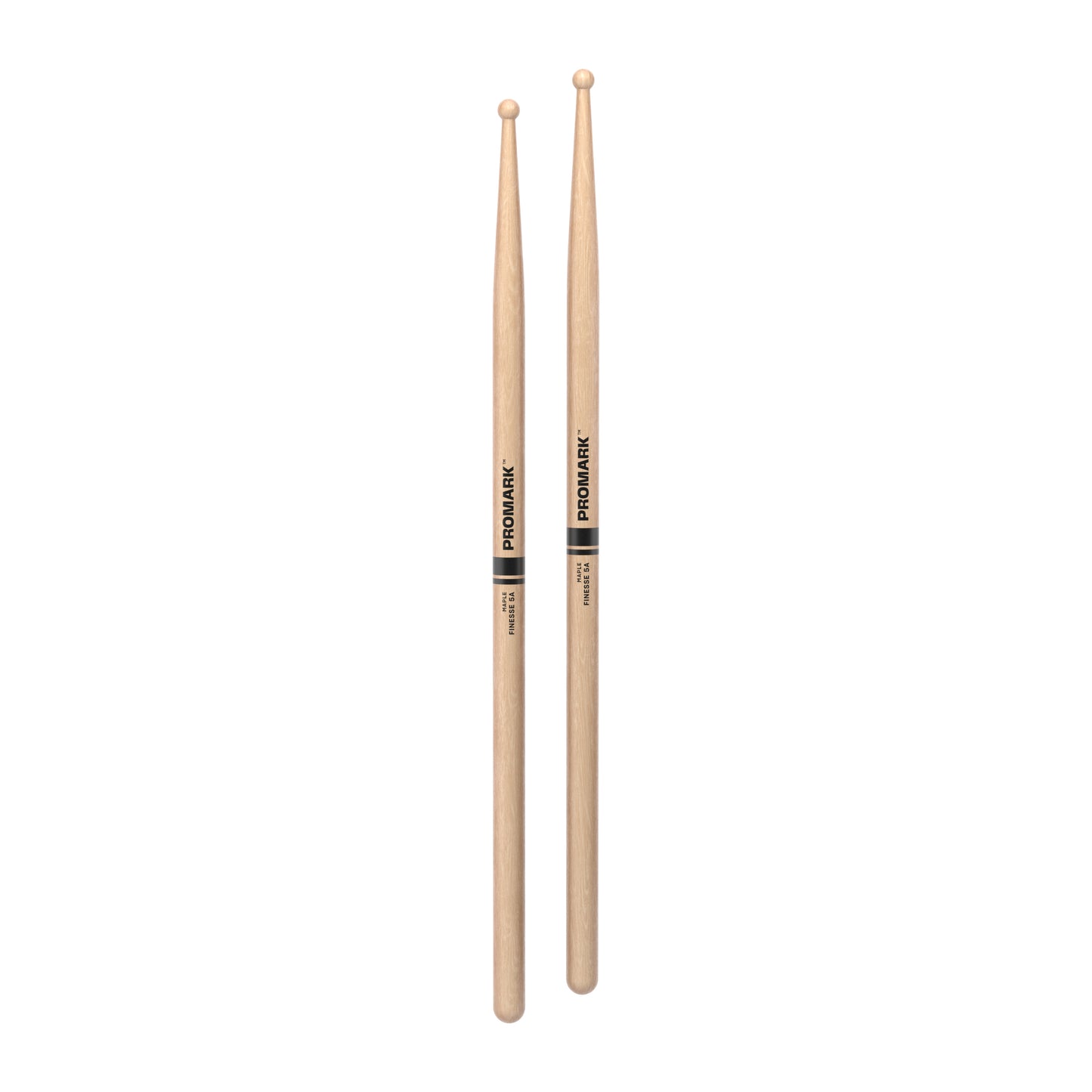ProMark Finesse 5A Maple Drumstick, Small Round Wood Tip
