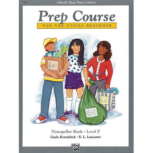McK Alfred's Basic Piano Prep Course: Notespeller Book F