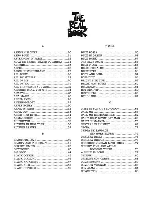 The Real Book - Volume I - Sixth Edition - Bb