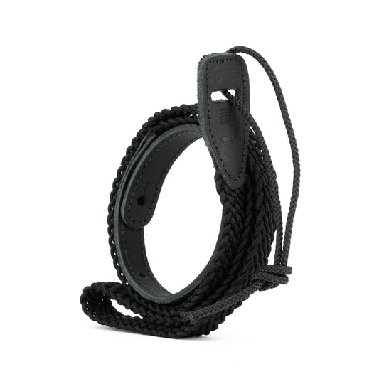 D'Addario 1" Braided Mandolin Strap - Black