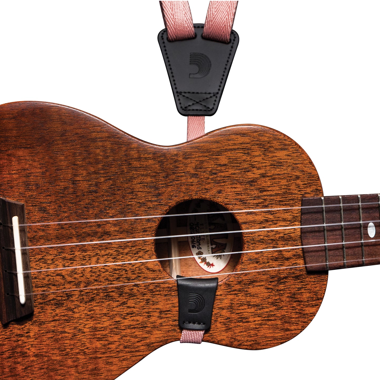 D'Addario Eco Ukulele Strap, Coral