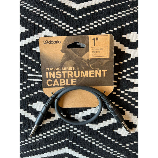 D'Addario Classic Series Patch Cables,  .5'