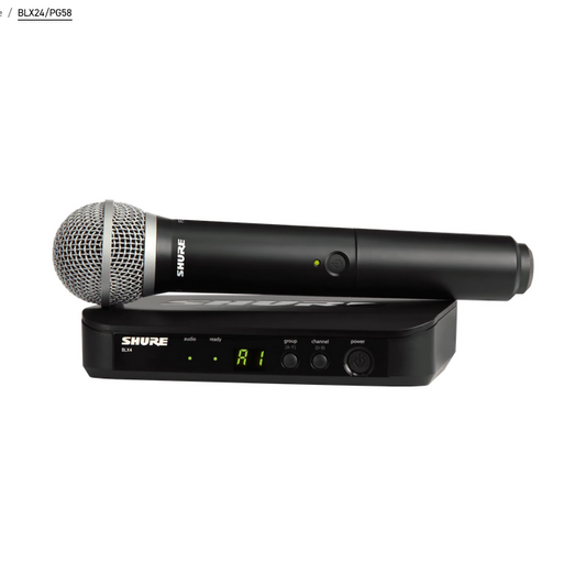 BLX24/PG58 Single Channel Handheld Wireless System - H10