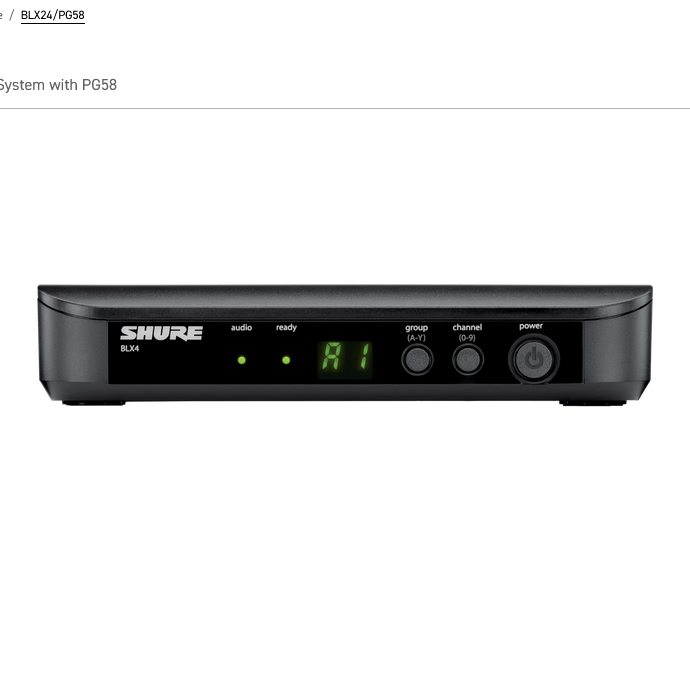 BLX24/PG58 Single Channel Handheld Wireless System - H10