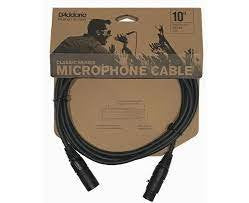 D'Addario Classic Series XLR Microphone Cable, 10 Feet
