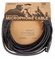 D'Addario Classic Series XLR Microphone Cable, 50 feet