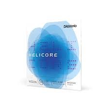 D'Addario Helicore Violin String Set, 4/4 Scale, Medium Tension 5 Strings