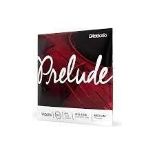 D'Addario Prelude Violin String Set, 4/4 Scale, Medium Tension
